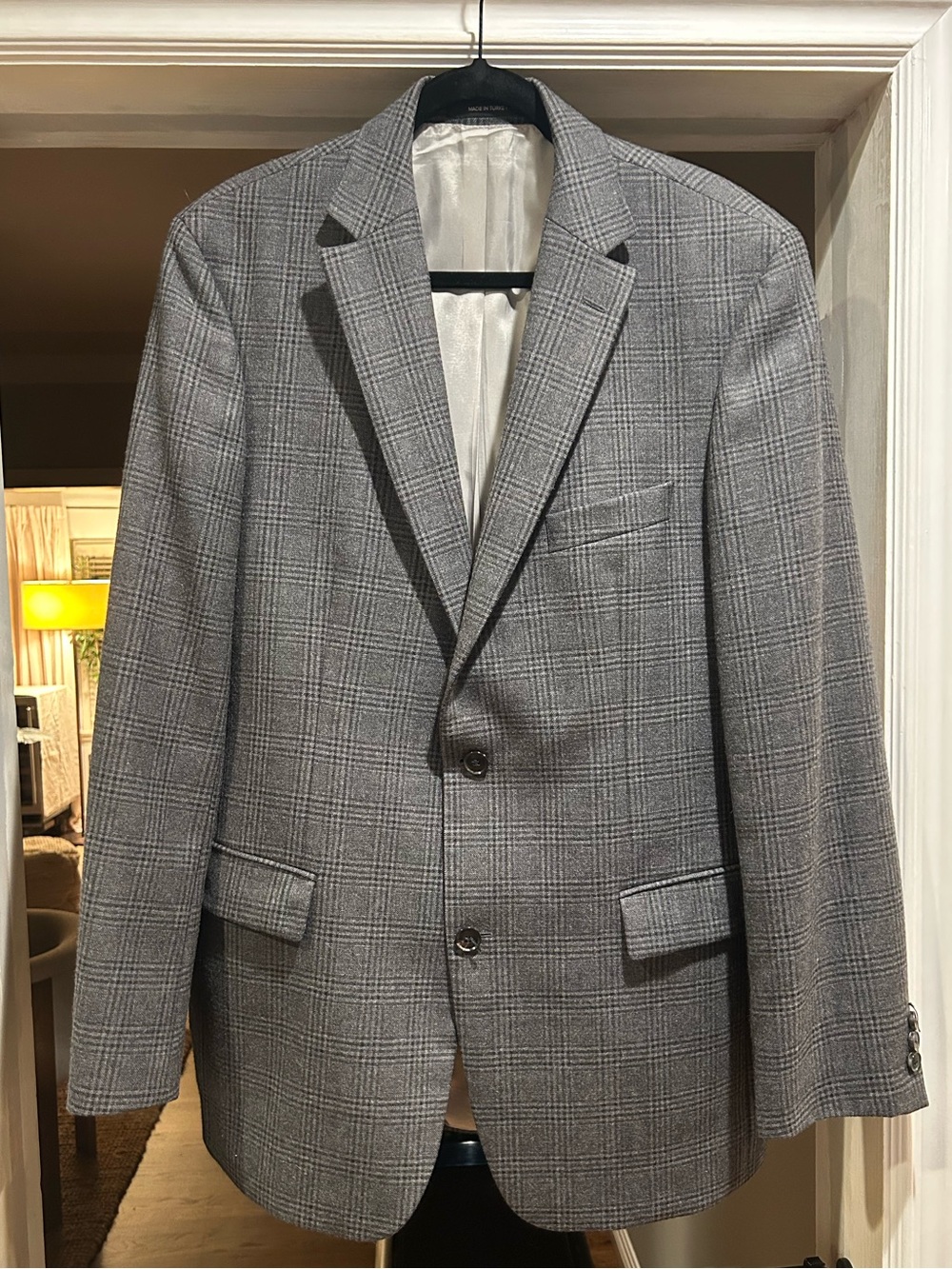 Hugo Boss Gray Glen Plaid Sport Coat